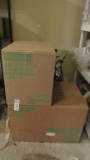 BOX OF TO GO CUPS AND LIDS