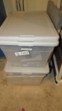 2) TOTES OF 36 PACKAGES OF BLACK FACE  MASKS