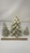 SET OF 3 SILVER TABLETOP TREES