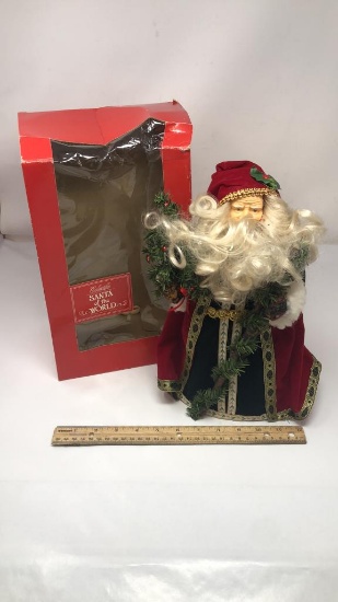 PORCELAIN SANTA CLAUS FIGURE