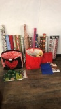 LARGE ASSORMENT OF GIFT WRAP MATERIALS