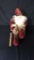 FANCY RED SUIT SANTA SITTING DOLL