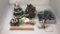 3) CERAMIC VILLAGE PIECES, ACCESSORIES, & MORE