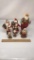 5) SANTA FIGURINES ORNAMENTS