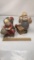 2) CERAMIC SANTA FIGURINES