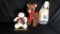 3) LARGE STUFFED ANIMALS