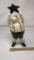 GLITTER SNOWMAN FIGURINE