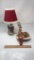 SANTA LAMP & REINDEER STOCKING HOOK