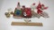 HALLMARK & LENOX PLATED ORNAMENTS