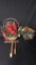 POINSETTIA HANGING BASKET AND WILLOW BRANCH BELLS