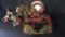RATTAN SANTA WREATH & HOLIDAY GRAPEVINE DECOR
