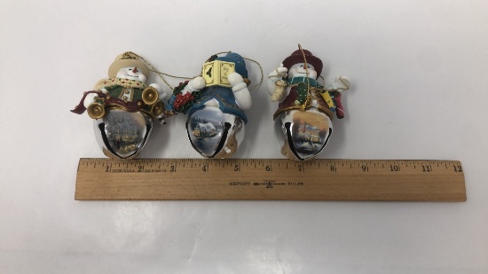 SET OF 3 BRADFORD EXCHANGE ORANMENTS
