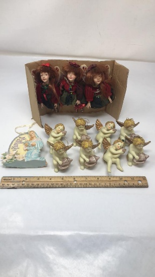 VINTAGE FAIRY & ANGEL ORNAMENTS