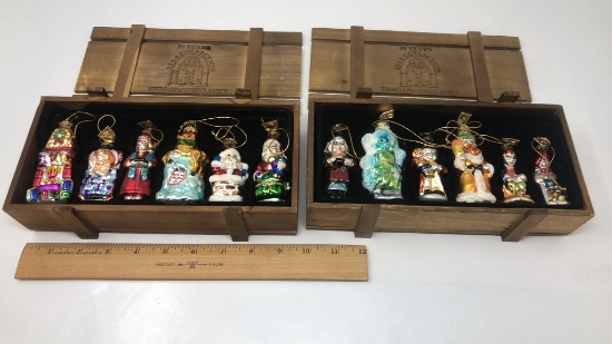 2) THOMAS PACCONI 6 ORNAMENT SETS