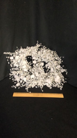 2) 3FT CLEAR BEAD GARLAND