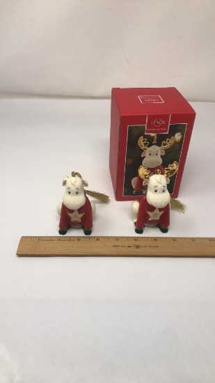 2) LENOX MONOGRAM MOOSE "A" & "R"