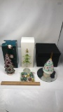 GLASS TREE ORNAMENT, GLASS TREE FIGUINE & MORE