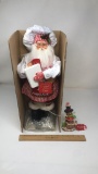 ST. NICHOLAS SQUARE COOKING SANTA & SNOWMAN