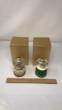 2) MR. CHRISTMAS/VALERIE HILL CHIRSTMAS SNOWGLOBES