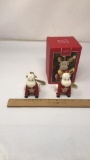 2) LENOX MONOGRAM MOOSE 