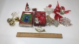 HALLMARK & LENOX PLATED ORNAMENTS
