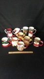 12) NOVELTY CHIRSTMAS MUGS