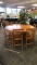 ROUND PUB HEIGHT TABLE & 6 CHAIRS.
