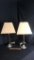 PAIR OF BARLEY TWIST CANDLESTICK TABLE LAMPS