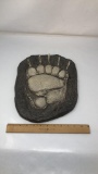 GRIZZLY BEAR FRONT PAW TRACK