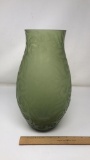 ETCHED GREEN VASE