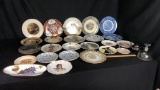 24) DECORATIVE PLATES, SMALL TEA POT, & MORE