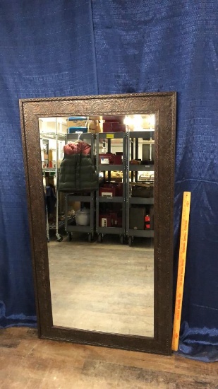 LARGE FLORAL SCROLL WALL MIRROR