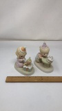 2) PRECIOUS MOMENTS BIRTHDAY FIGURINES