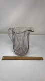 THICK CLEAR GLASS WATER PITCHER