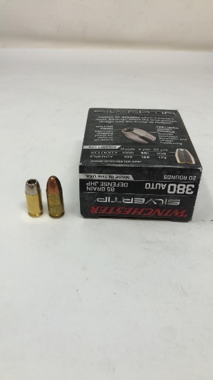 45 ROUNDS OF .380 CALIBER AMMO.