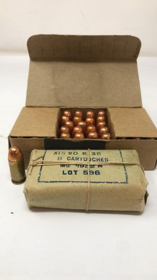 2 PACKAGES OF MILITARY AMMO.