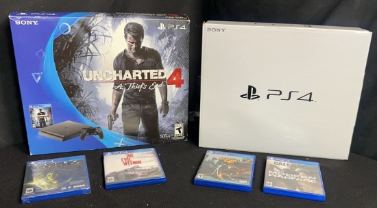 Sony PlayStation 4 Uncharted 4: Limited Edition Bundle 500GB Gray Blue  Console for sale online