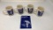 SET OF 4 BRYAN MORTON SALT UMBRELLA GIRL MUGS