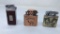 3) VINTAGE LIGHTERS OMEGA PIN-UP, CAMEL & MORE