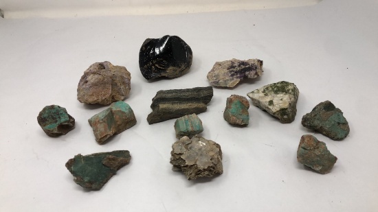 13) OBSIDIAN, AMAZONITE, AMETHYST, AND MORE