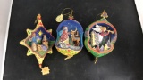 3) ANNUAL JIM SHORE ORNAMENTS