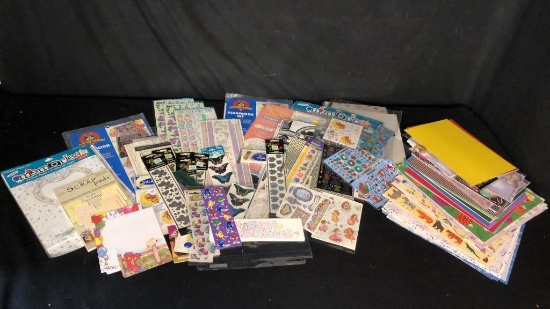SCRAPBOOK KITS, STICKERS, & SOLID COLORED PAPER