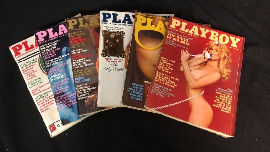 VINTAGE PLAYBOY MAGAZINES 1982 JULY- DEC