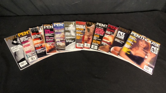 VINTAGE PENTHOUSE MAGAZINES 1996 COMPLETE SET