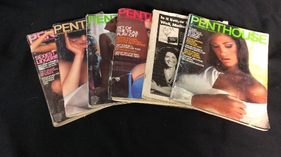 VINTAGE PENTHOUSE MAGAZINES 1978 FEB-NOV