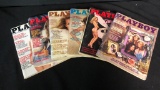 VINTAGE PLAYBOY MAGAZINES 1981 FEB-OCT
