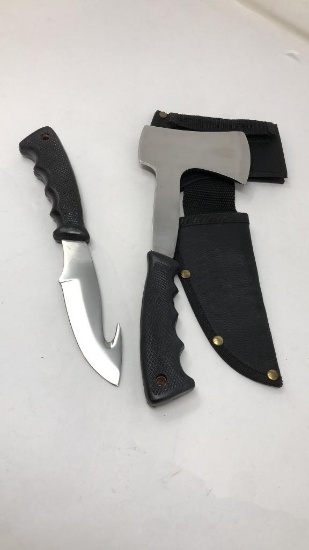 HATCHET AND GUTHOOK KNIFE SET