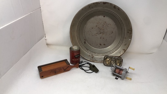 GOLD MINERS PAN, TURKEY CALL BOX, & MORE
