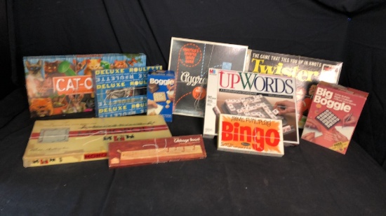 VINTAGE BOARDGAMES: CAT-OPOLY, BOGGLE, & MORE