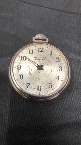 WESTCLOX "POCKET BEN" OPEN FACE POCKET WATCH